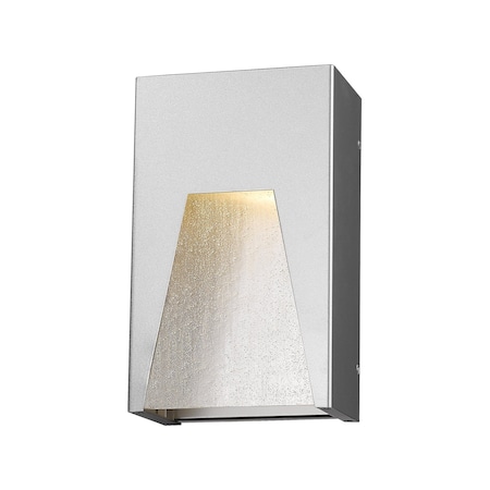 Z-Lite Millenial 1 Light Outdoor Wall Light, Silver And Clear Seedy 561S-SL-SL-SDY-LED